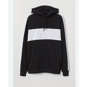 H&M Black And White Hoodie Women Small